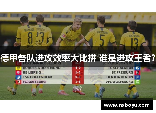 德甲各队进攻效率大比拼 谁是进攻王者? 德甲各队进攻效率大比拼 谁是进攻王者?
